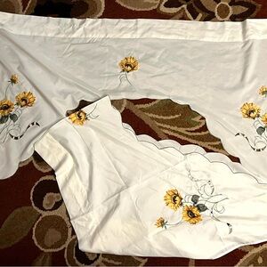Sunflower Curtains with embroidered detailing